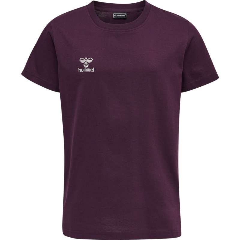 Hummel Move Grid Cotton S/S Kid T-shirts Kinder Fuchsie | 757522-455