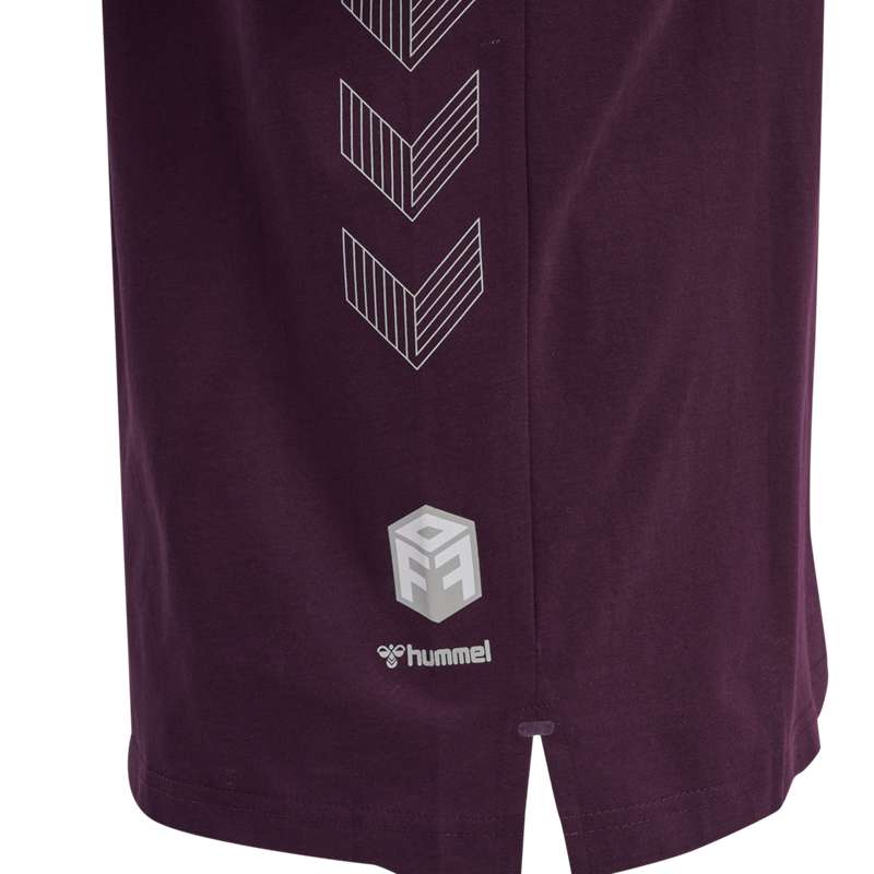 Hummel Move Grid Cotton S/S T-shirts Herren Bordeaux | 122797-299