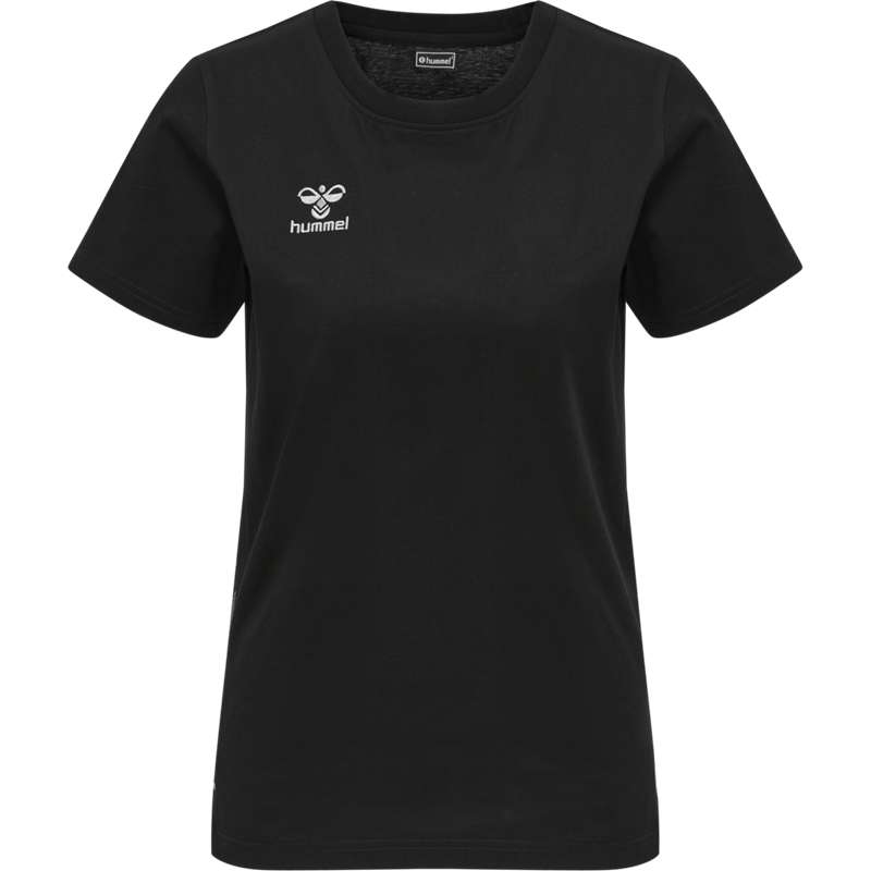 Hummel Move Grid Cotton S/S Wom T-shirts Damen Schwarz | 408087-138