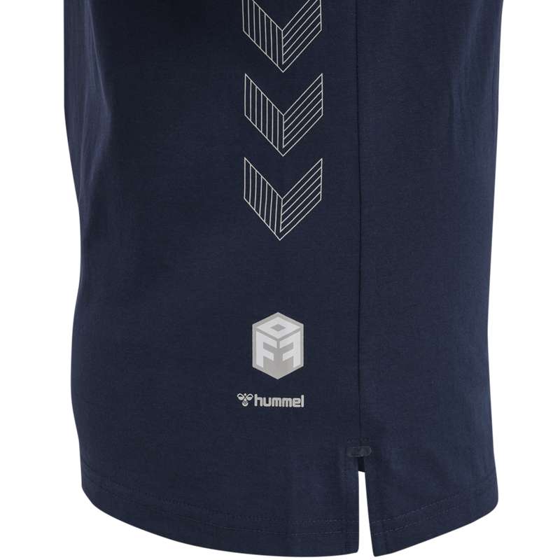 Hummel Move Grid Cotton S/S Wom T-shirts Damen Navy | 119313-464