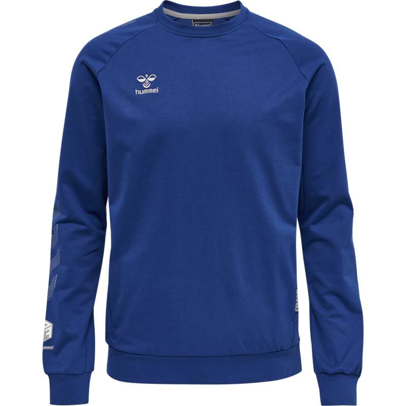 Hummel Move Grid Cotton Sweatshirt Herren Blau | 705759-988