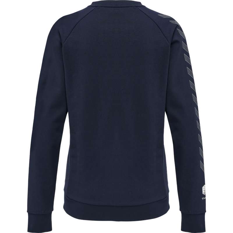 Hummel Move Grid Cotton Sweatshirts Damen Navy | 277665-790