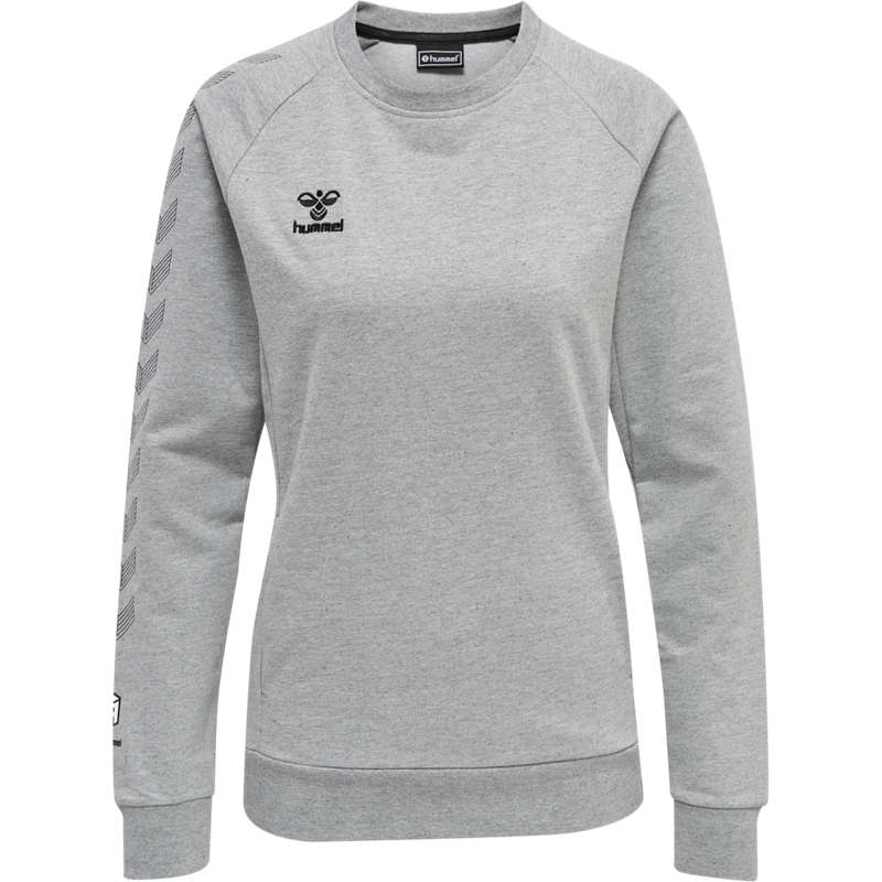 Hummel Move Grid Cotton Sweatshirts Damen Grau | 840064-471