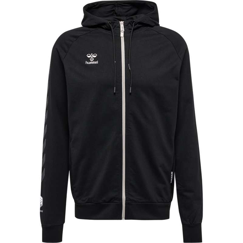 Hummel Move Grid Cotton Zip Hoodie Herren Schwarz | 122966-120