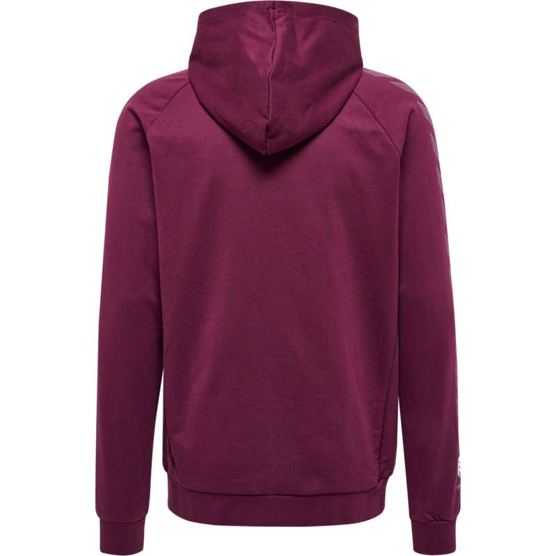 Hummel Move Grid Cotton Zip Hoodie Herren Bordeaux | 248496-104