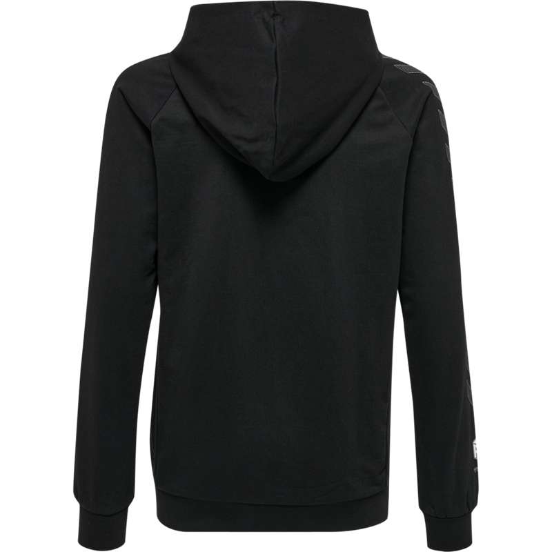 Hummel Move Grid Cotton Zip Hoodie Kinder Schwarz | 463327-389