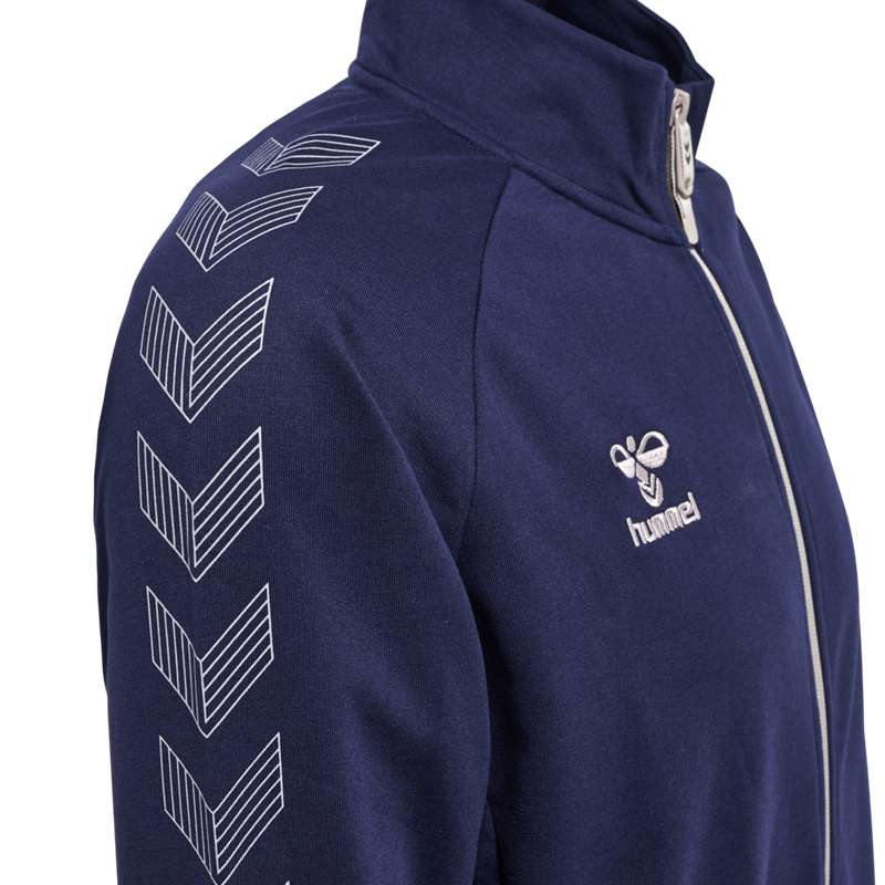 Hummel Move Grid Cotton Zip Jacken Herren Navy | 282614-433