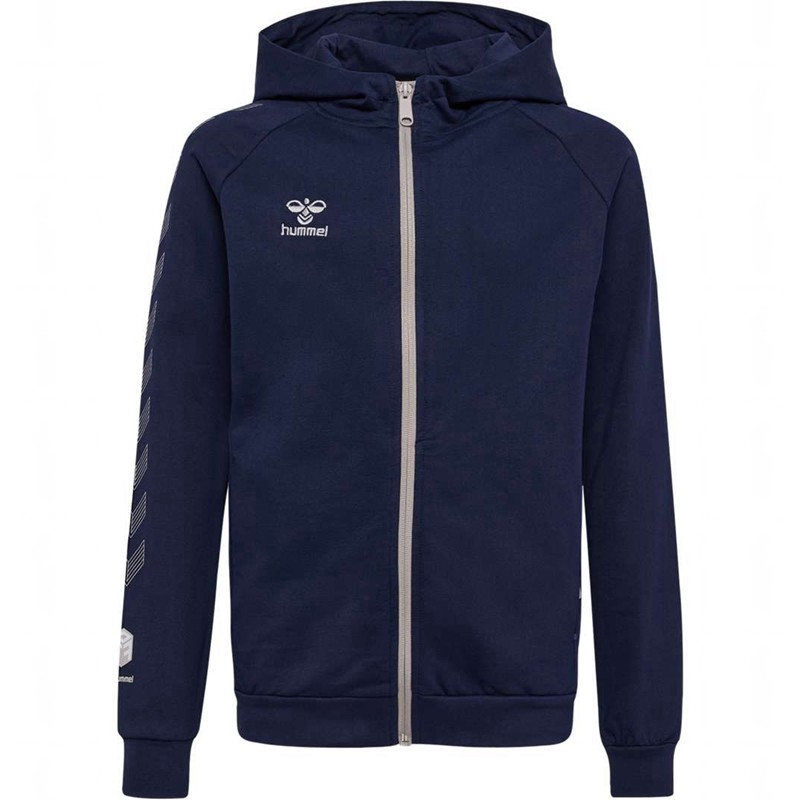 Hummel Move Grid Cotton Zip Strumpfhose Kinder Navy | 983153-427