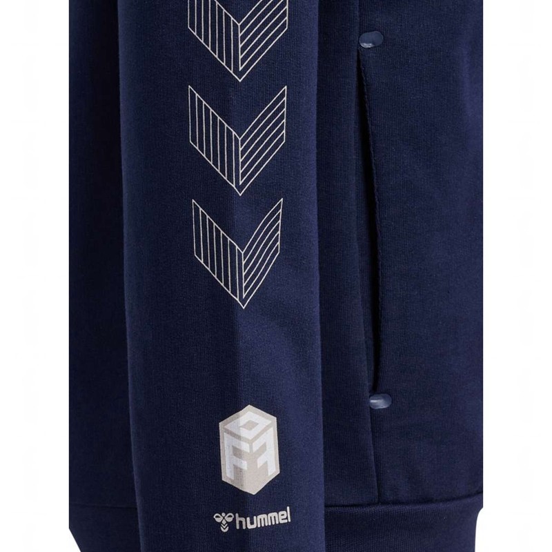 Hummel Move Grid Cotton Zip Strumpfhose Kinder Navy | 983153-427