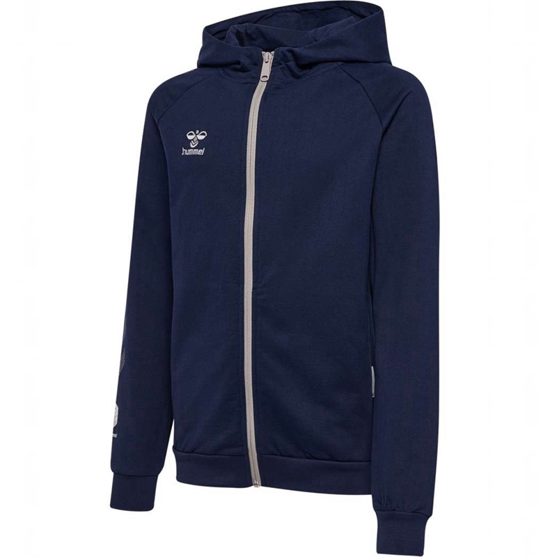 Hummel Move Grid Cotton Zip Strumpfhose Kinder Navy | 983153-427