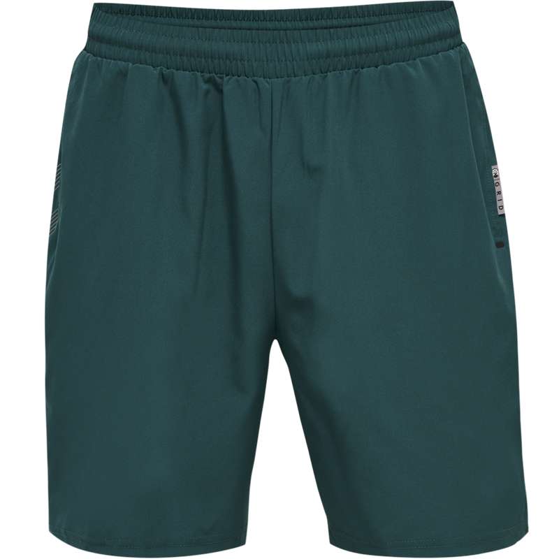 Hummel Move Grid Woven Kurze Hose Herren Grün | 235049-910