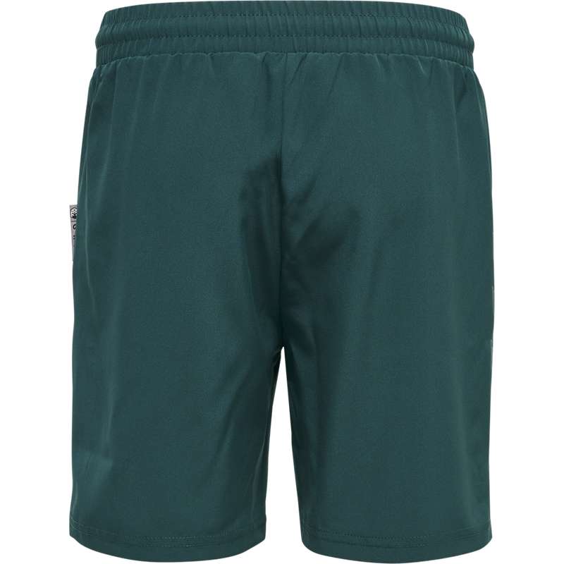 Hummel Move Grid Woven Kurze Hose Kinder Grün | 928183-409