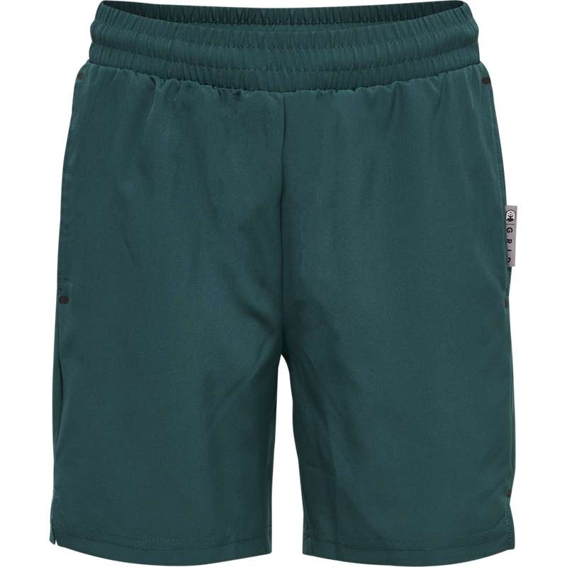 Hummel Move Grid Woven Kurze Hose Kinder Grün | 928183-409