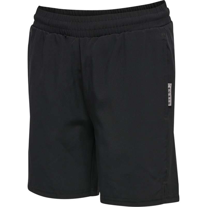 Hummel Move Grid Woven Kurze Hose Kinder Schwarz | 005474-896