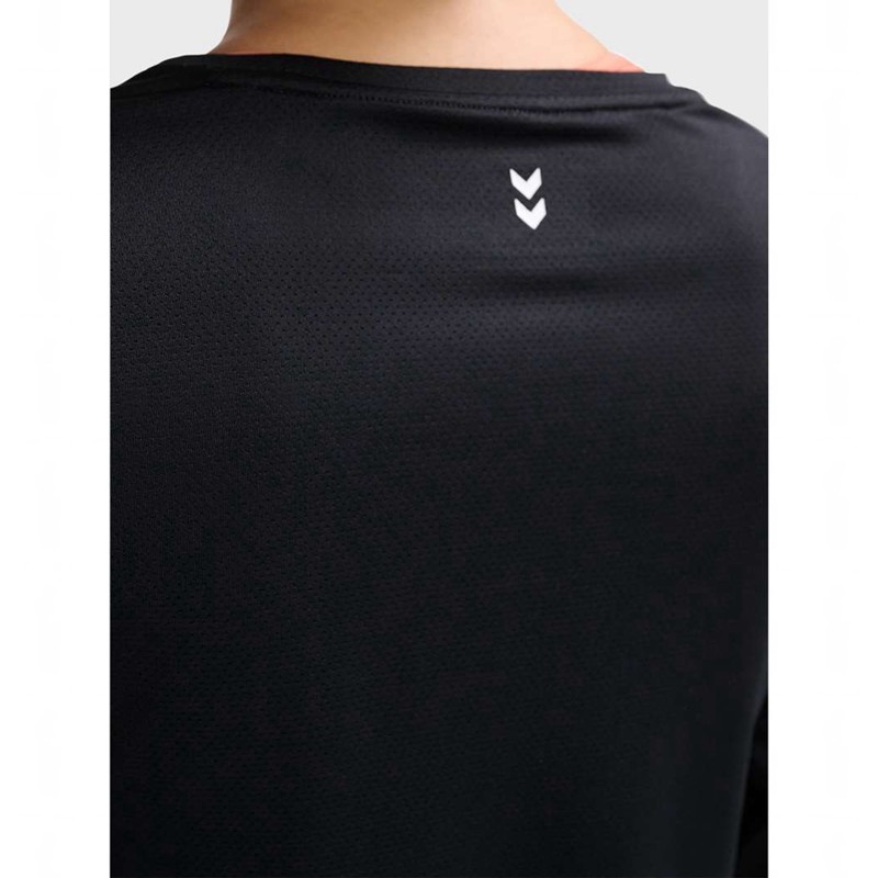 Hummel Mt Aura Mesh L/S T-shirts Damen Schwarz | 834477-118