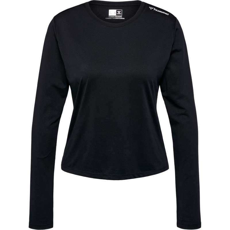 Hummel Mt Aura Mesh L/S T-shirts Damen Schwarz | 834477-118