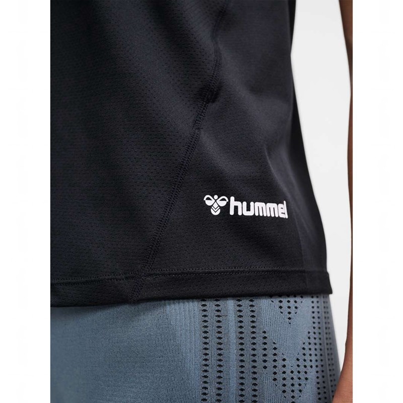 Hummel Mt Aura Mesh T-shirts Damen Schwarz | 272938-365