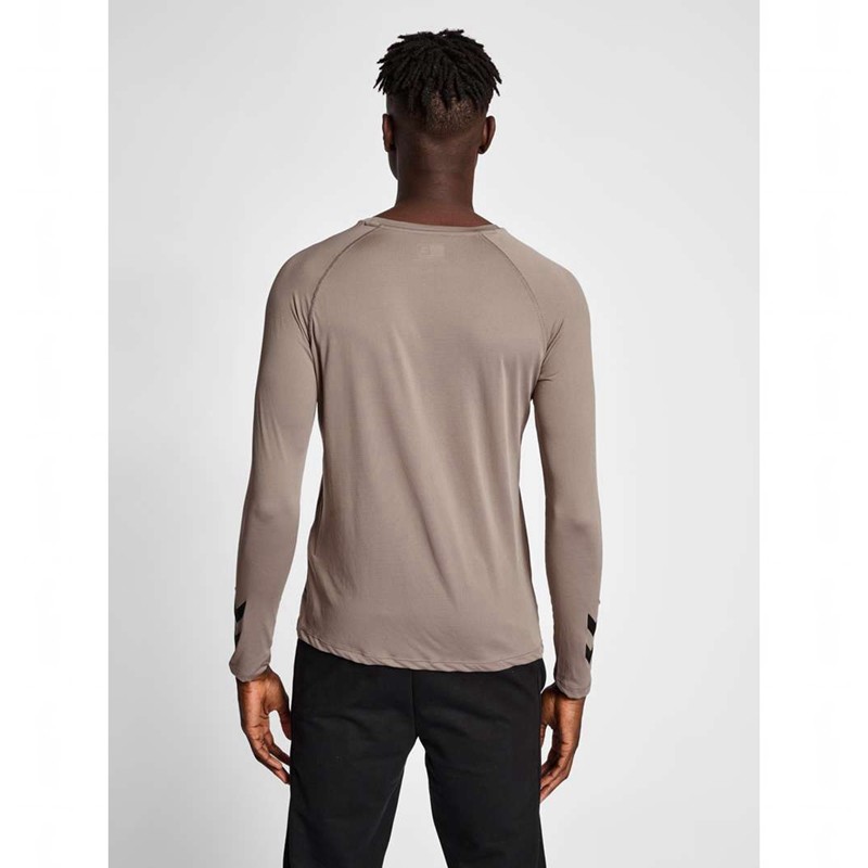 Hummel Mt Bow L/S T-shirts Herren Beige | 358227-688