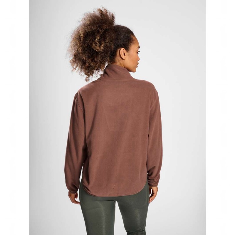 Hummel Mt Connect Loose Half Zip Sweatshirts Damen Braun | 881729-967