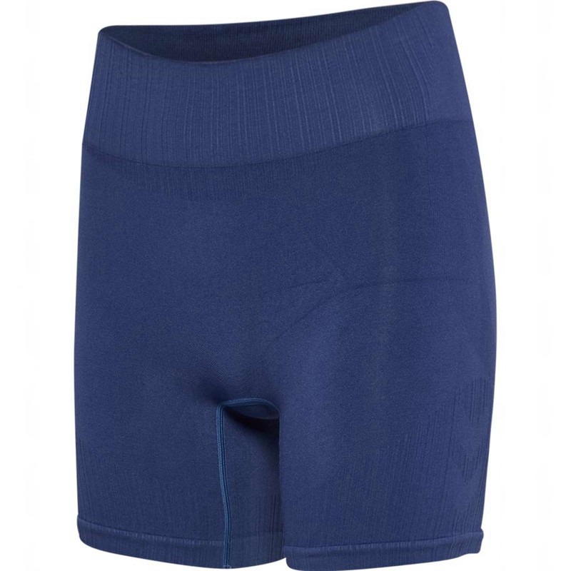 Hummel Mt Define Seaml Scrunch Kurze Hose Damen Blau | 310146-189