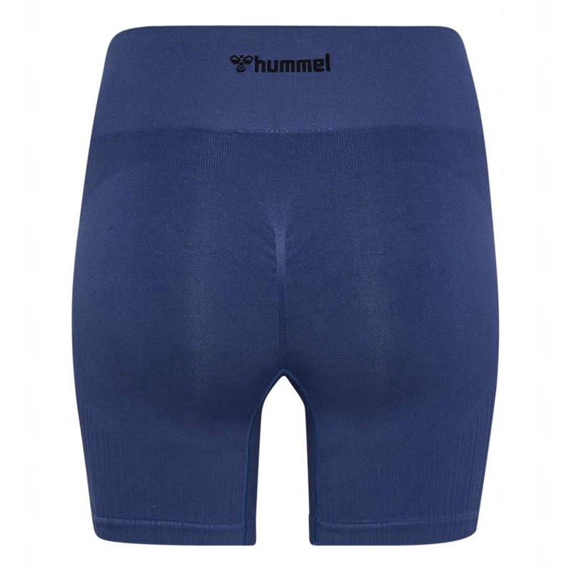 Hummel Mt Define Seaml Scrunch Kurze Hose Damen Blau | 310146-189