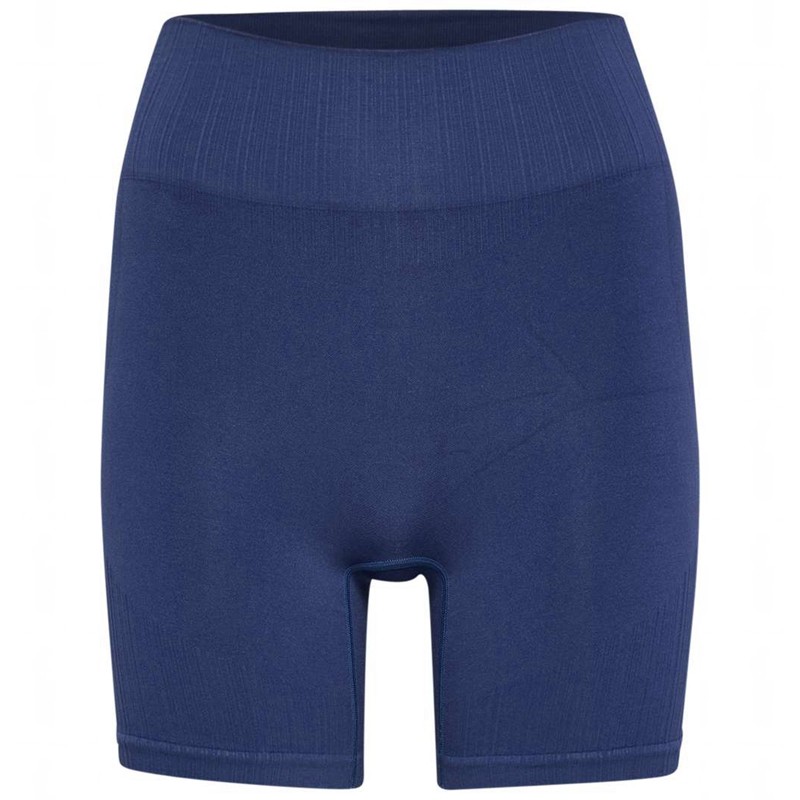 Hummel Mt Define Seaml Scrunch Kurze Hose Damen Blau | 310146-189