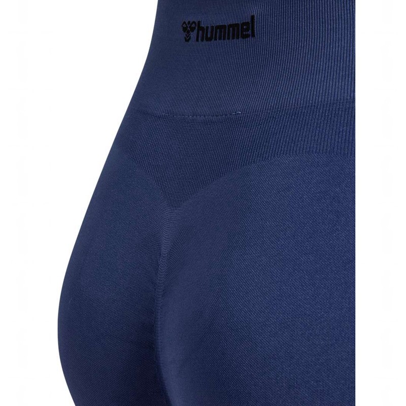 Hummel Mt Define Seaml Scrunch Kurze Hose Damen Blau | 310146-189
