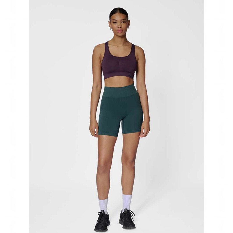 Hummel Mt Define Seaml Scrunch Kurze Hose Damen Grün | 834915-727