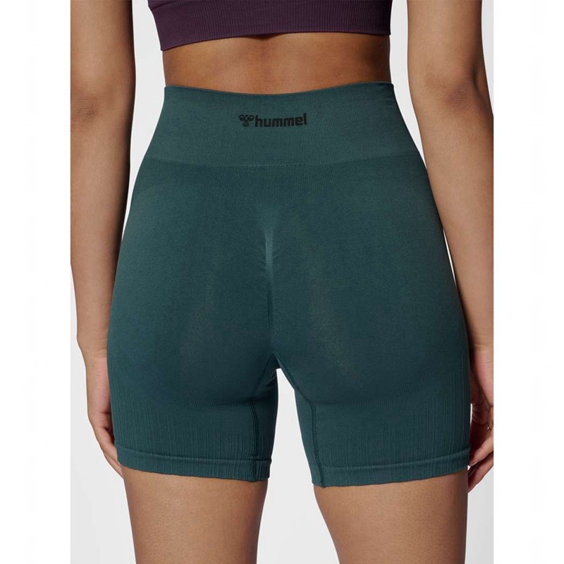 Hummel Mt Define Seaml Scrunch Kurze Hose Damen Grün | 834915-727