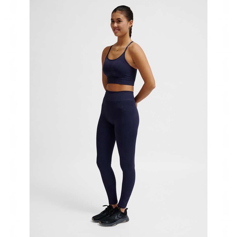 Hummel Mt Define Seaml Scrunch Strumpfhose Damen Navy | 324885-187