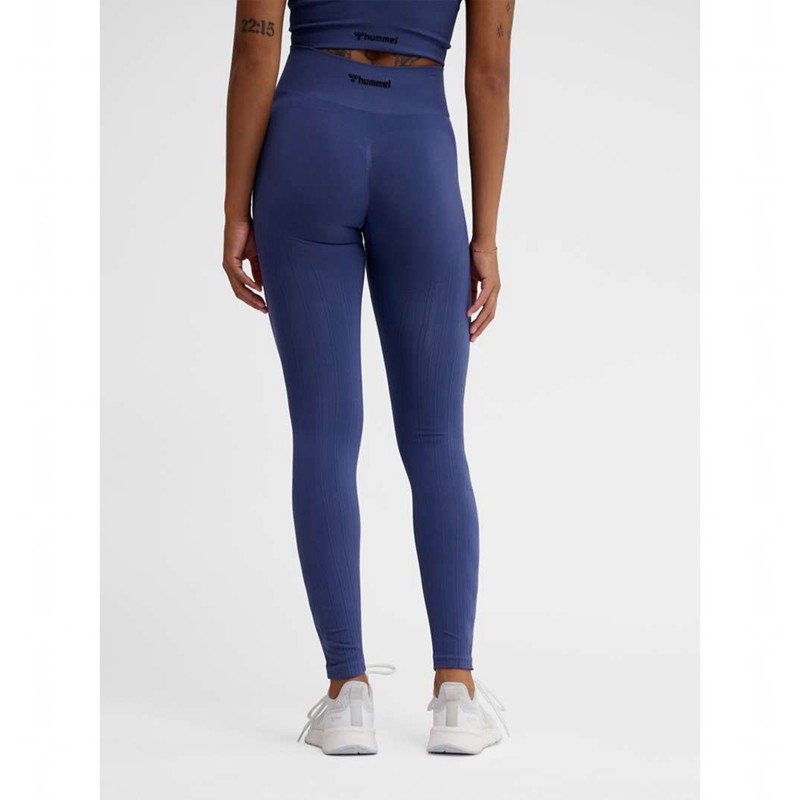 Hummel Mt Define Seaml Scrunch Strumpfhose Damen Blau | 679296-004