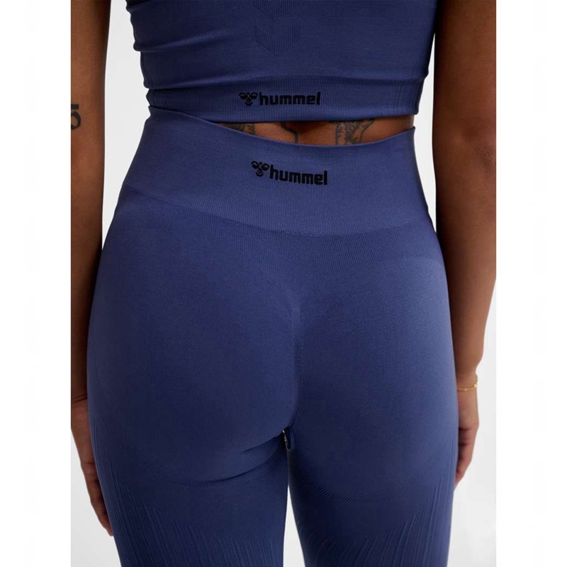 Hummel Mt Define Seaml Scrunch Strumpfhose Damen Blau | 679296-004