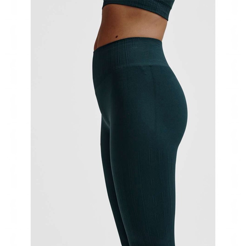 Hummel Mt Define Seaml Scrunch Strumpfhose Damen Grün | 177134-545