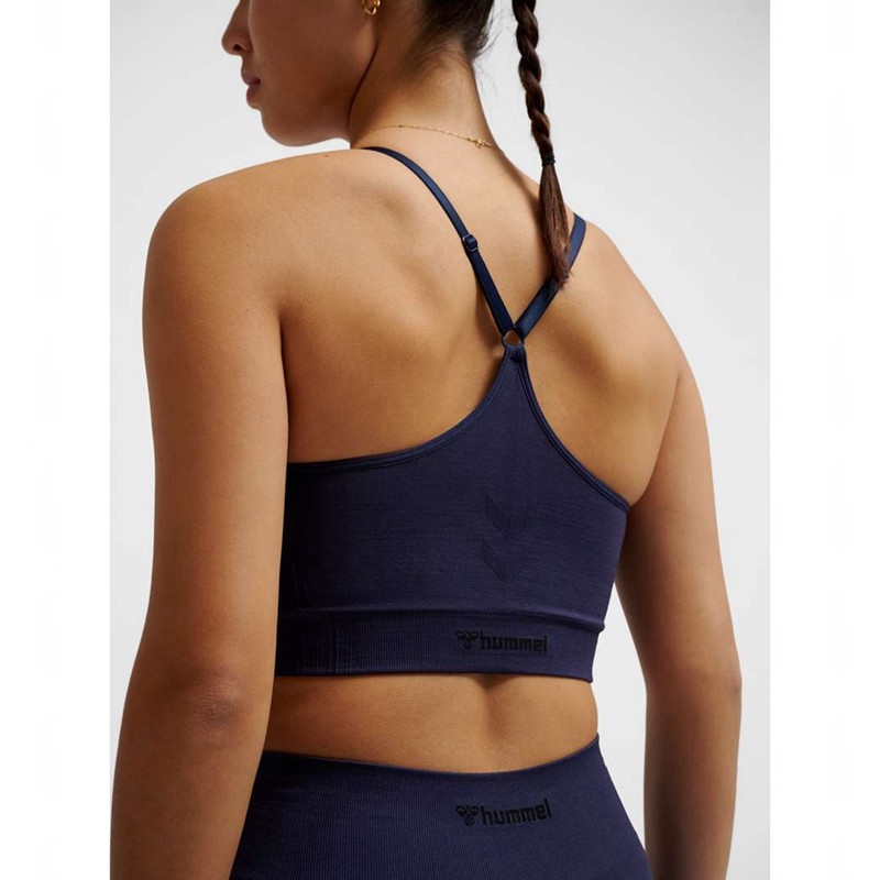 Hummel Mt Define Seamless Padded Sport BH Damen Navy | 895148-225