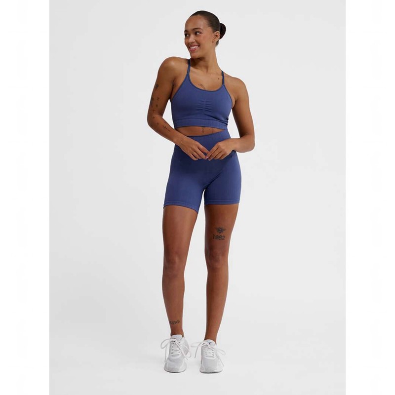 Hummel Mt Define Seamless Padded Sport BH Damen Blau | 546302-762