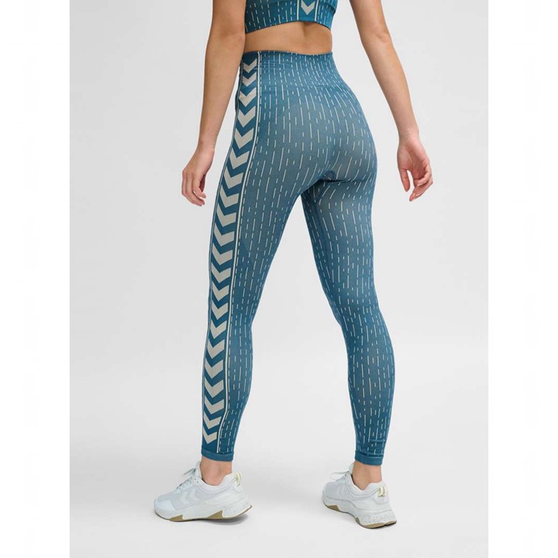 Hummel Mt Drops Seamless Mw Strumpfhose Damen Blau | 227949-230