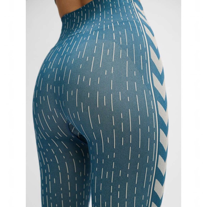 Hummel Mt Drops Seamless Mw Strumpfhose Damen Blau | 227949-230