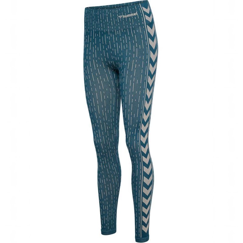 Hummel Mt Drops Seamless Mw Strumpfhose Damen Blau | 227949-230