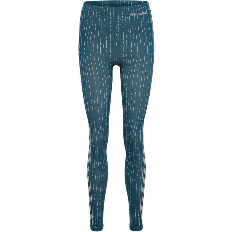 Hummel Mt Drops Seamless Mw Strumpfhose Damen Blau | 227949-230