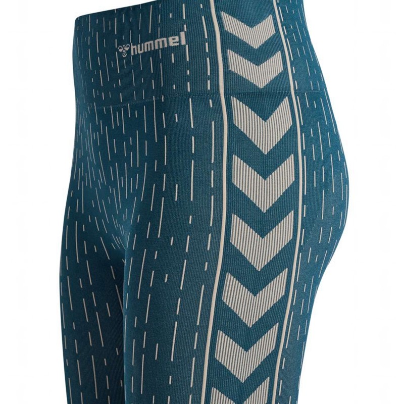 Hummel Mt Drops Seamless Mw Strumpfhose Damen Blau | 227949-230