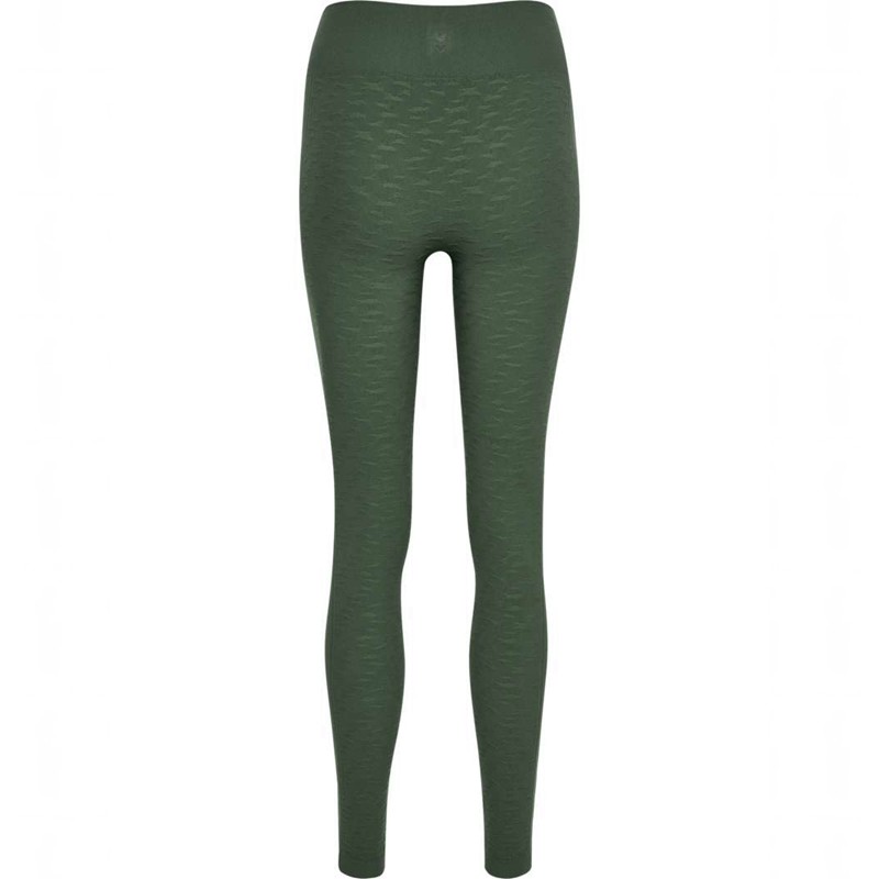 Hummel Mt Focus Seamless Hw Strumpfhose Damen Grün | 919179-260