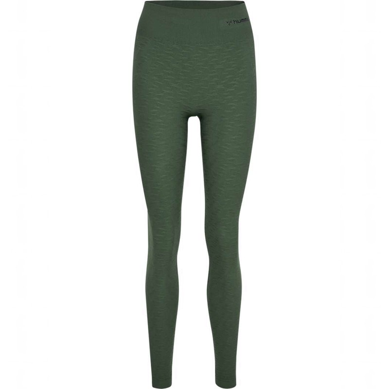 Hummel Mt Focus Seamless Hw Strumpfhose Damen Grün | 919179-260