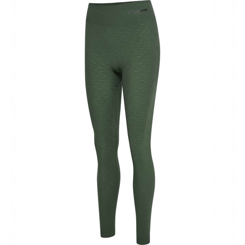 Hummel Mt Focus Seamless Hw Strumpfhose Damen Grün | 919179-260