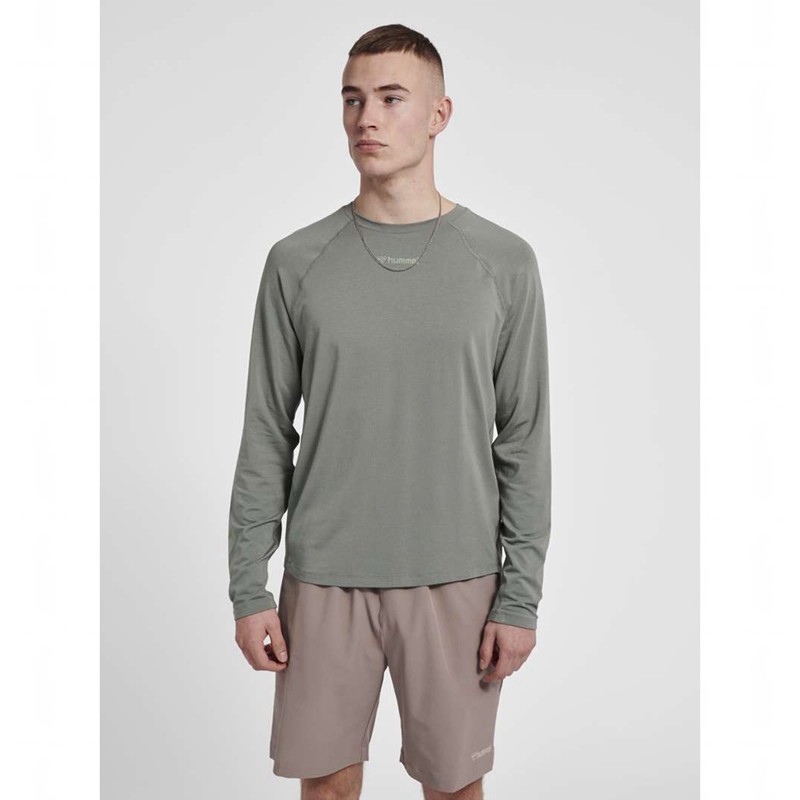 Hummel Mt Laze L/S T-shirts Herren Grau | 525996-463