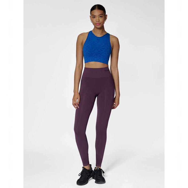 Hummel Mt Leo Seamless Sport BH Damen Blau | 390834-529