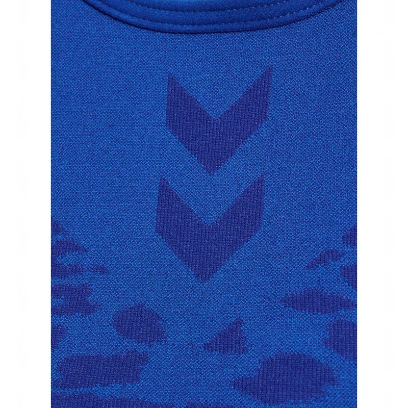 Hummel Mt Leo Seamless Sport BH Damen Blau | 390834-529
