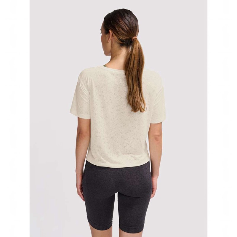 Hummel Mt Light Burnout T-shirts Damen Beige | 812578-471