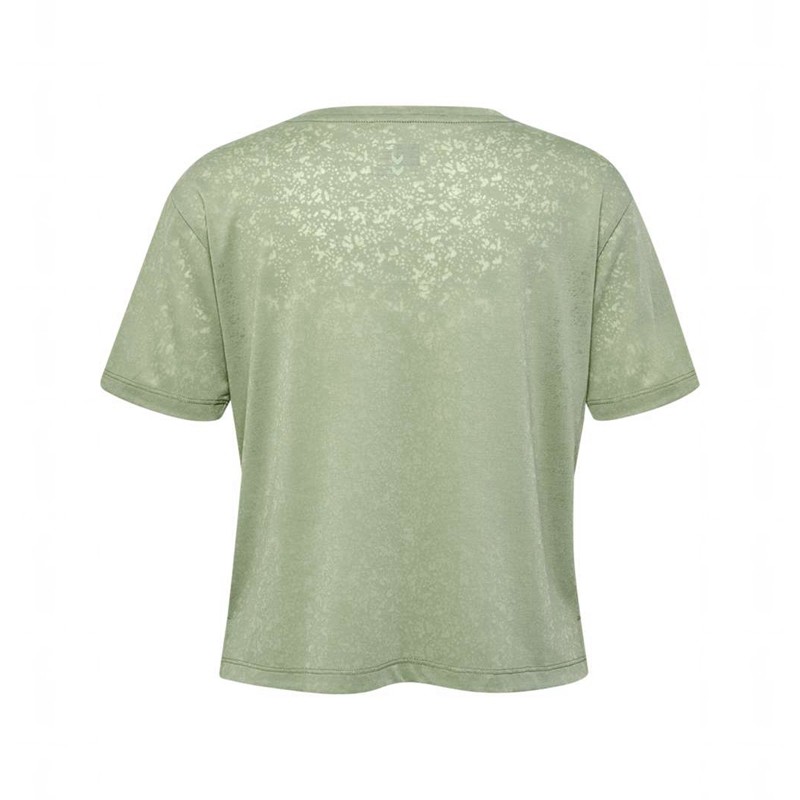 Hummel Mt Light Burnout T-shirts Damen Grün | 256144-201