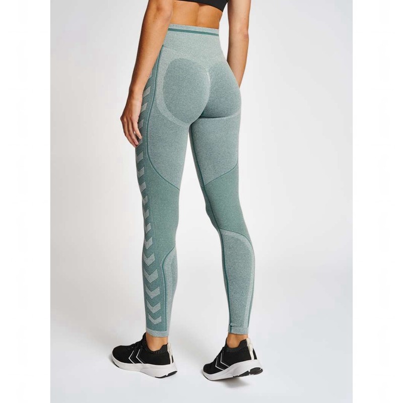 Hummel Mt Lulu Seamless Scrunch Kurze Hose Damen Blau | 390044-129