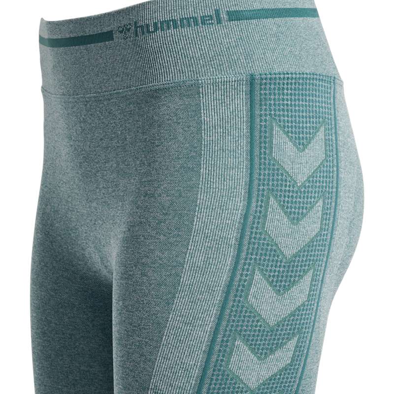Hummel Mt Lulu Seamless Scrunch Kurze Hose Damen Blau | 390044-129